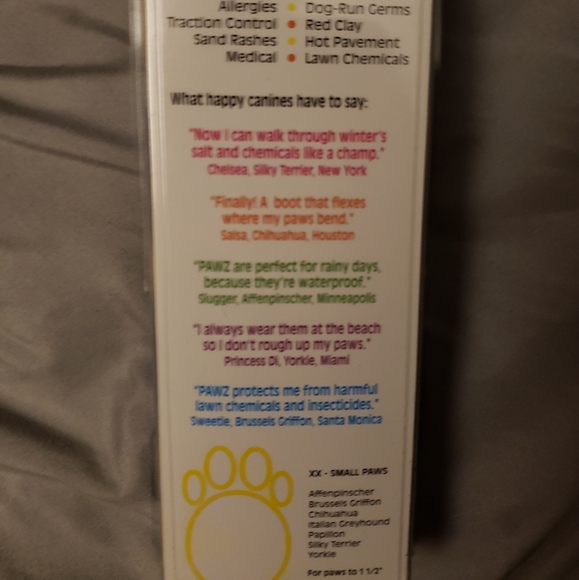 Xxs pawz rubber dog boots 12 pack - Picture 2 of 2